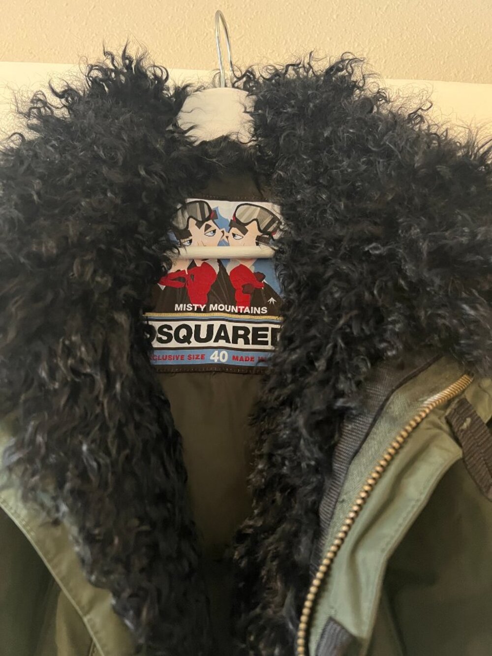 Dsquared2: Shearling | Puffer Jacket - Picture 2 of 4